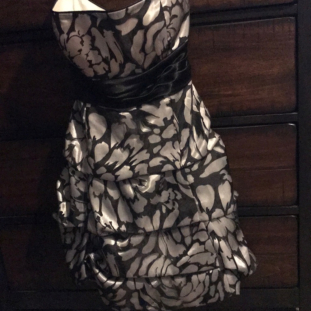 Black & grey back tie dress. Worn once. DB Studio.